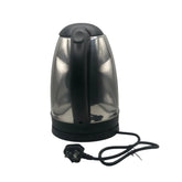 Silver and black electric kettle